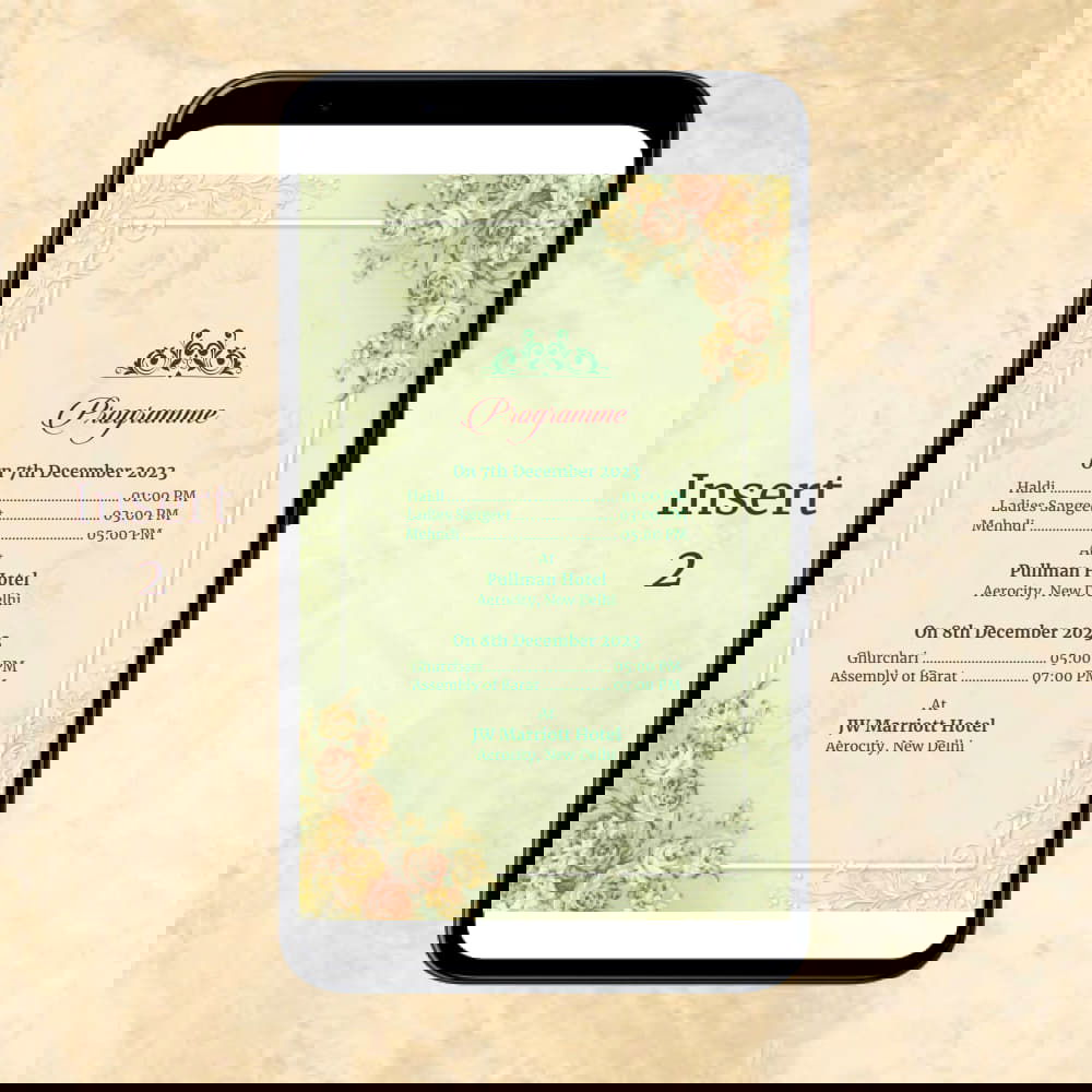 KL2117 Digital Wedding PDF Ecard - Kalash Cards