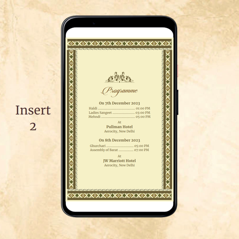 KL2118 Digital Wedding PDF Ecard - Kalash Cards