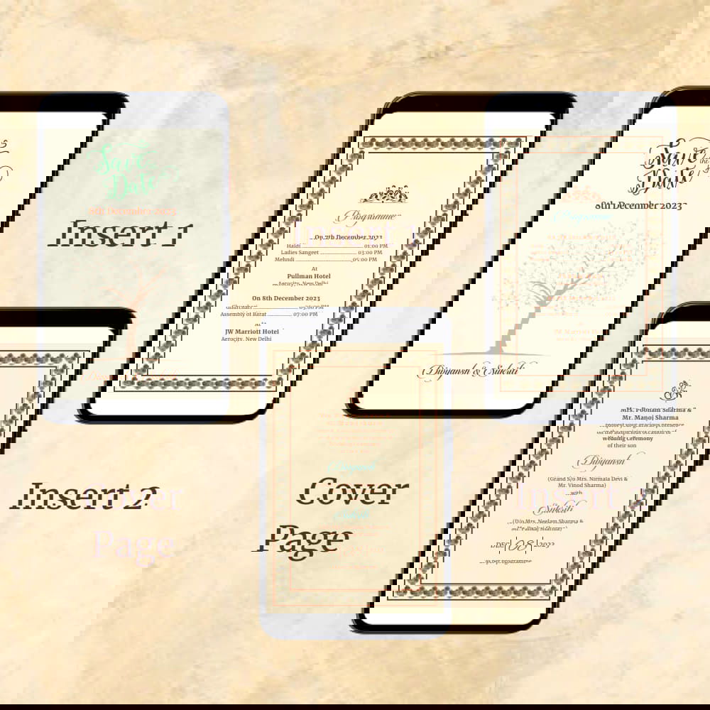 KL2119 Digital Wedding PDF Ecard - Kalash Cards