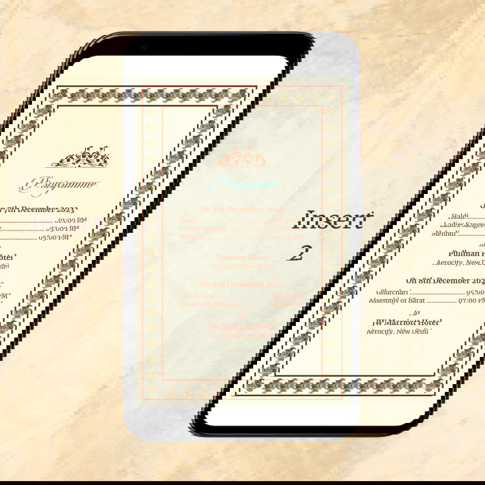 KL2119 Digital Wedding PDF Ecard - Kalash Cards