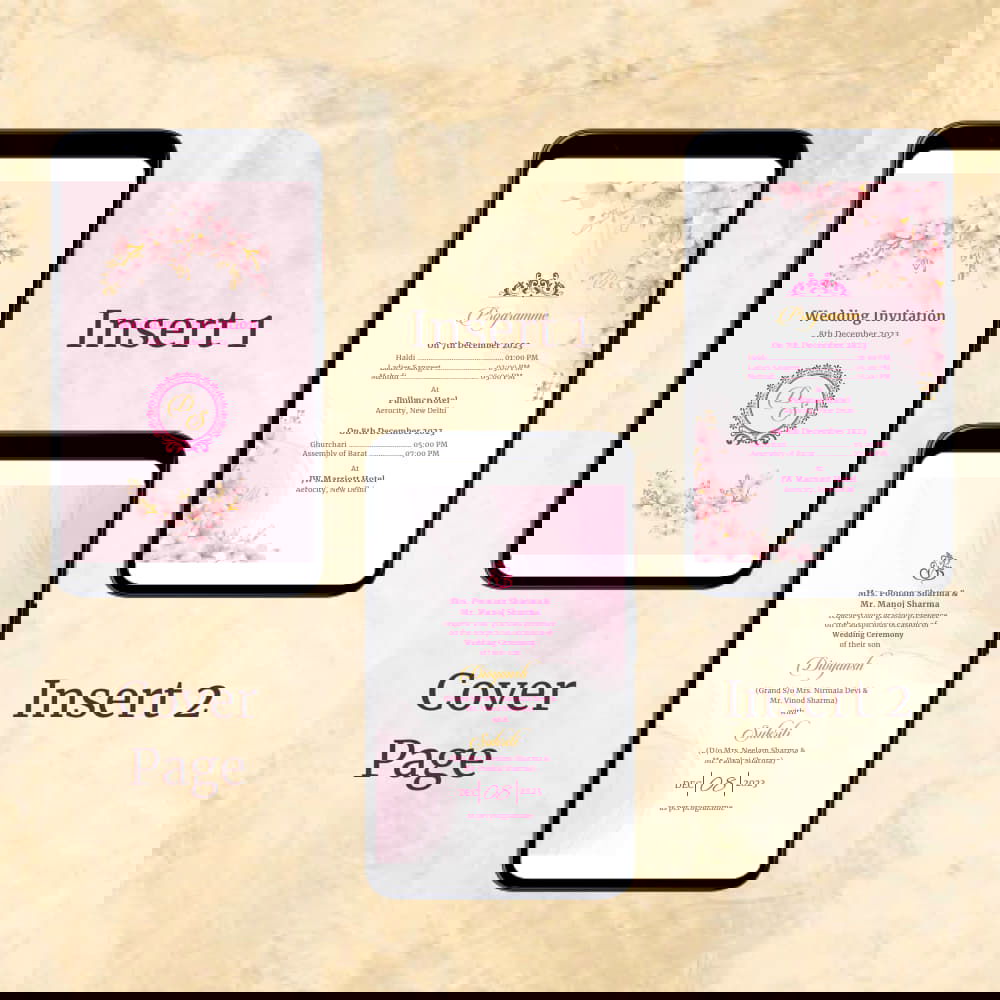 KL2120 Digital Wedding PDF Ecard - Kalash Cards