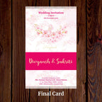 KL2120 Translucent Cover Luxury Wedding Card - Kalash Cards