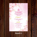 KL2120 Translucent Cover Luxury Wedding Card - Kalash Cards