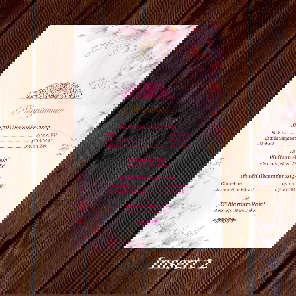 KL2120 Translucent Cover Luxury Wedding Card - Kalash Cards