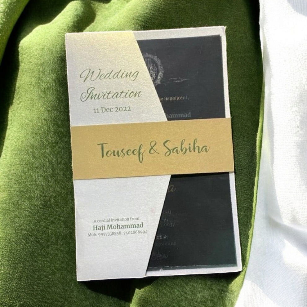 KL2121-T Transparent PVC Wedding Card - Kalash Cards