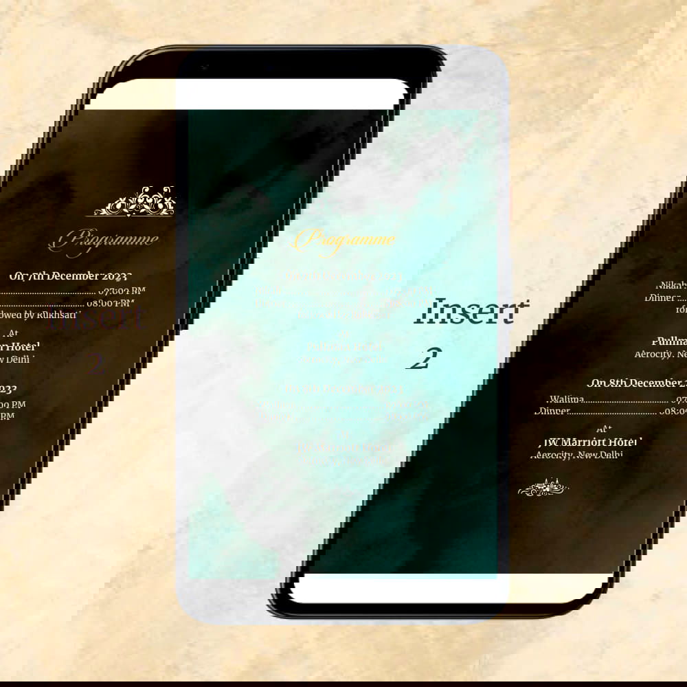 KL2121 Digital Wedding PDF Ecard - Kalash Cards