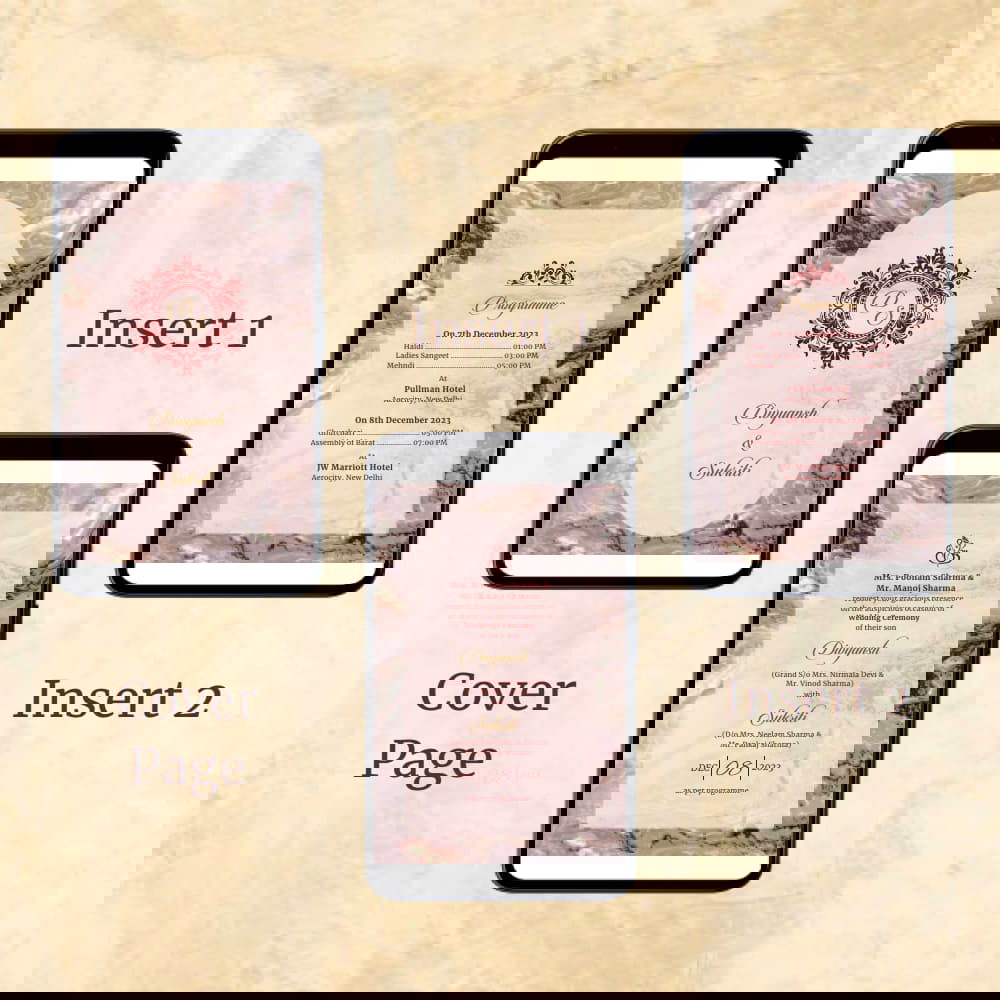 KL2122 Digital Wedding PDF Ecard - Kalash Cards