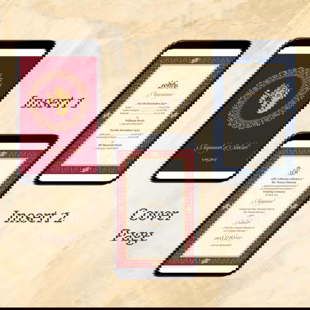 KL2123 Digital Wedding PDF Ecard - Kalash Cards