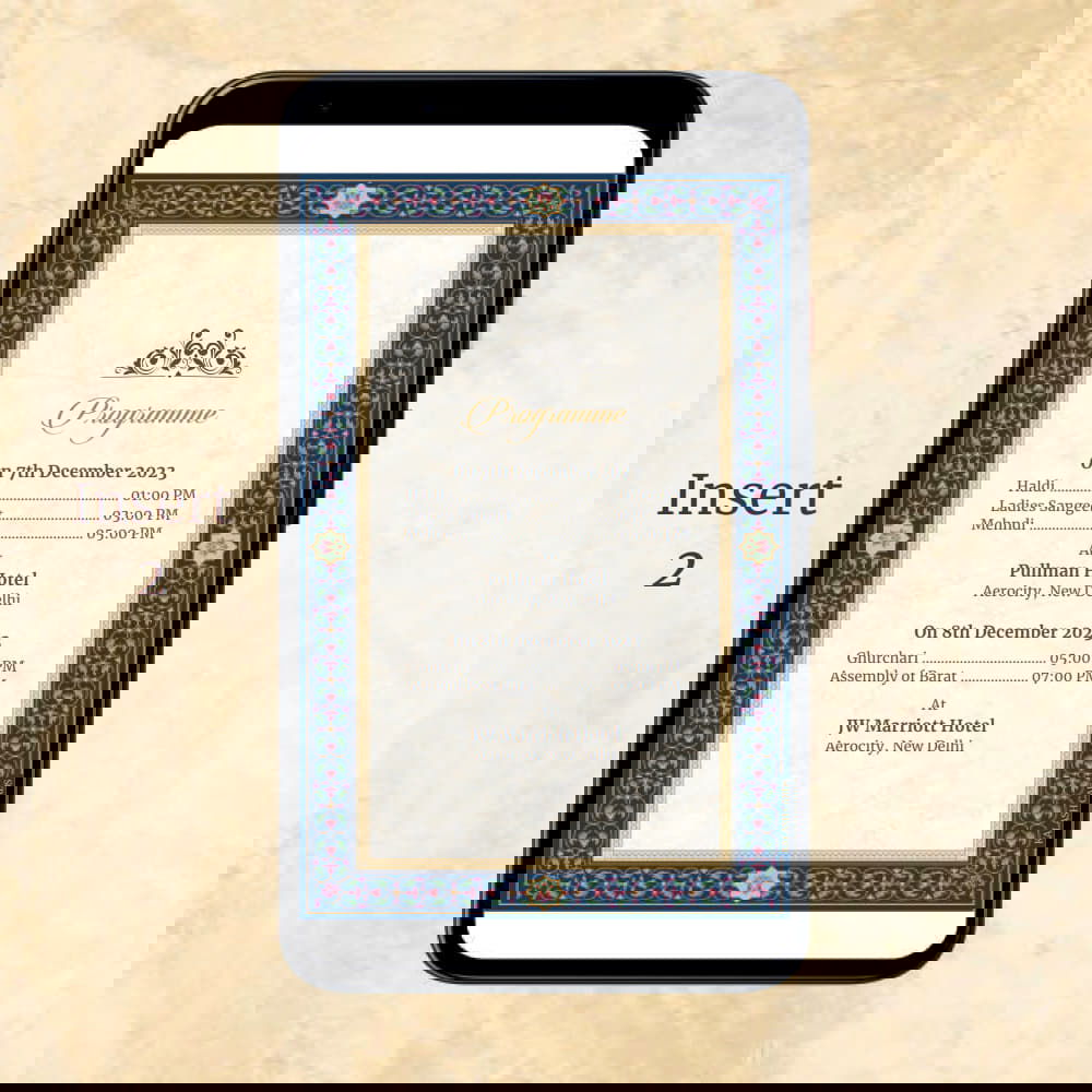 KL2123 Digital Wedding PDF Ecard - Kalash Cards