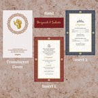 KL2123 Translucent Cover Luxury Wedding Card - Kalash Cards