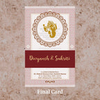 KL2123 Translucent Cover Luxury Wedding Card - Kalash Cards