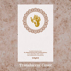 KL2123 Translucent Cover Luxury Wedding Card - Kalash Cards