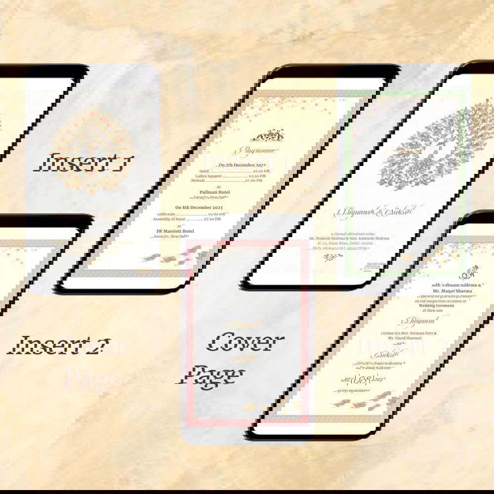 KL2124 Digital Wedding PDF Ecard - Kalash Cards