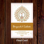 KL2124 Translucent Cover Luxury Wedding Card - Kalash Cards