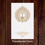 KL2124 Translucent Cover Luxury Wedding Card - Kalash Cards