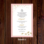 KL2124 Translucent Cover Luxury Wedding Card - Kalash Cards