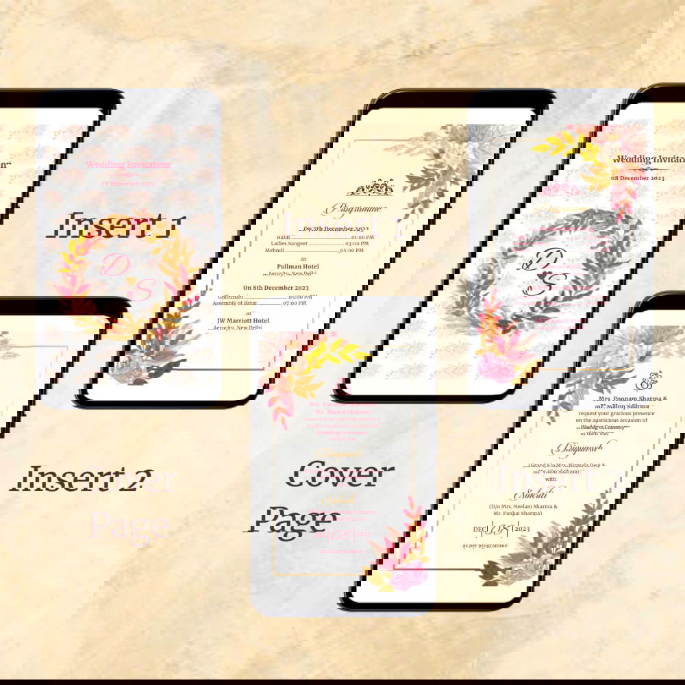 KL2125 Digital Wedding PDF Ecard - Kalash Cards