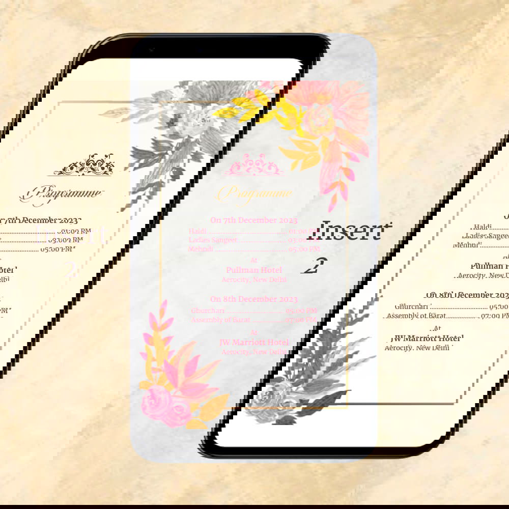 KL2125 Digital Wedding PDF Ecard - Kalash Cards
