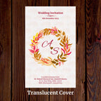 KL2125 Translucent Cover Luxury Wedding Card - Kalash Cards