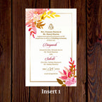 KL2125 Translucent Cover Luxury Wedding Card - Kalash Cards