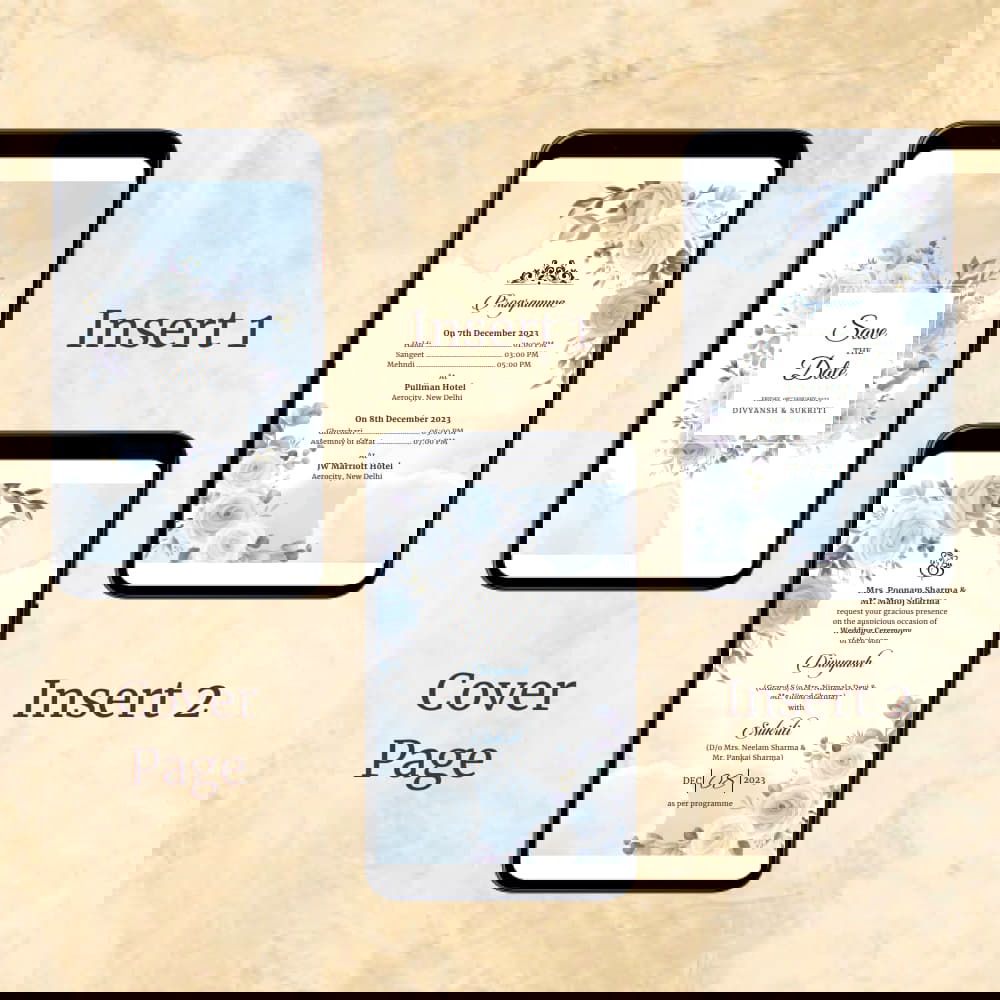 KL2126 Digital Wedding PDF Ecard - Kalash Cards