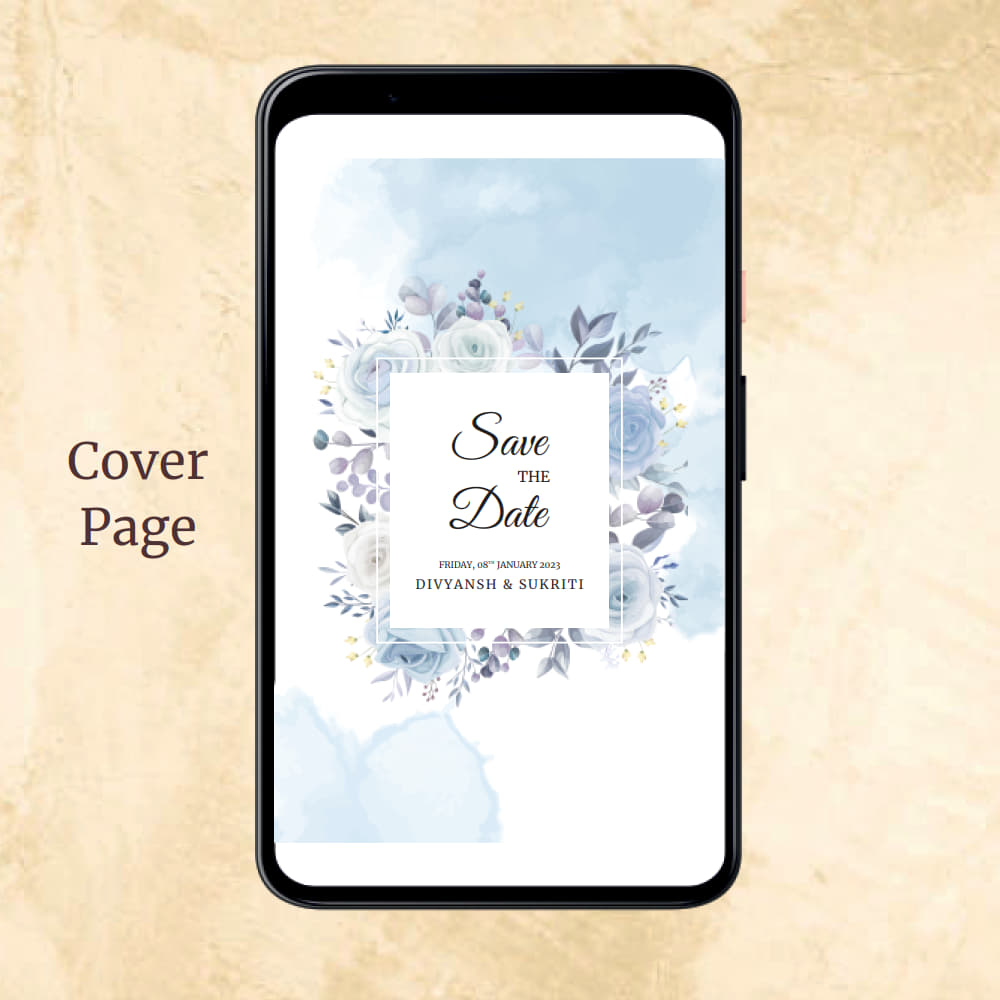 KL2126 Digital Wedding PDF Ecard - Kalash Cards