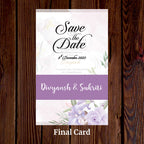 KL2127 Translucent Cover Luxury Wedding Card - Kalash Cards