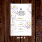 KL2127 Translucent Cover Luxury Wedding Card - Kalash Cards