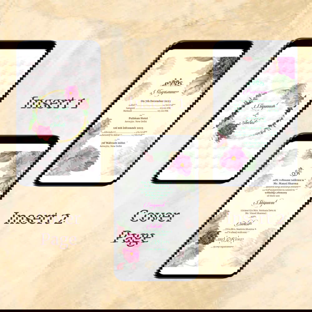 KL2128 Digital Wedding PDF Ecard - Kalash Cards