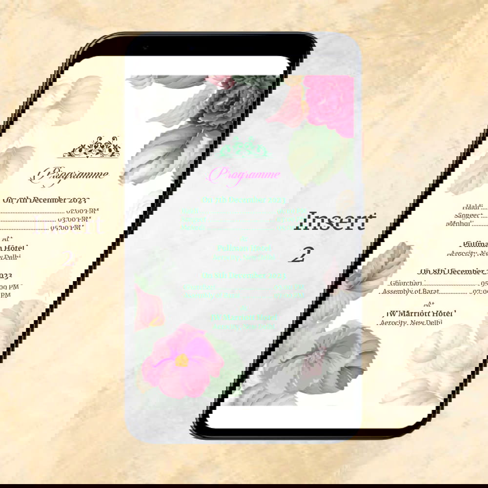 KL2128 Digital Wedding PDF Ecard - Kalash Cards