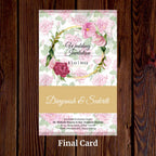 KL2128 Translucent Cover Luxury Wedding Card - Kalash Cards