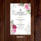 KL2128 Translucent Cover Luxury Wedding Card - Kalash Cards