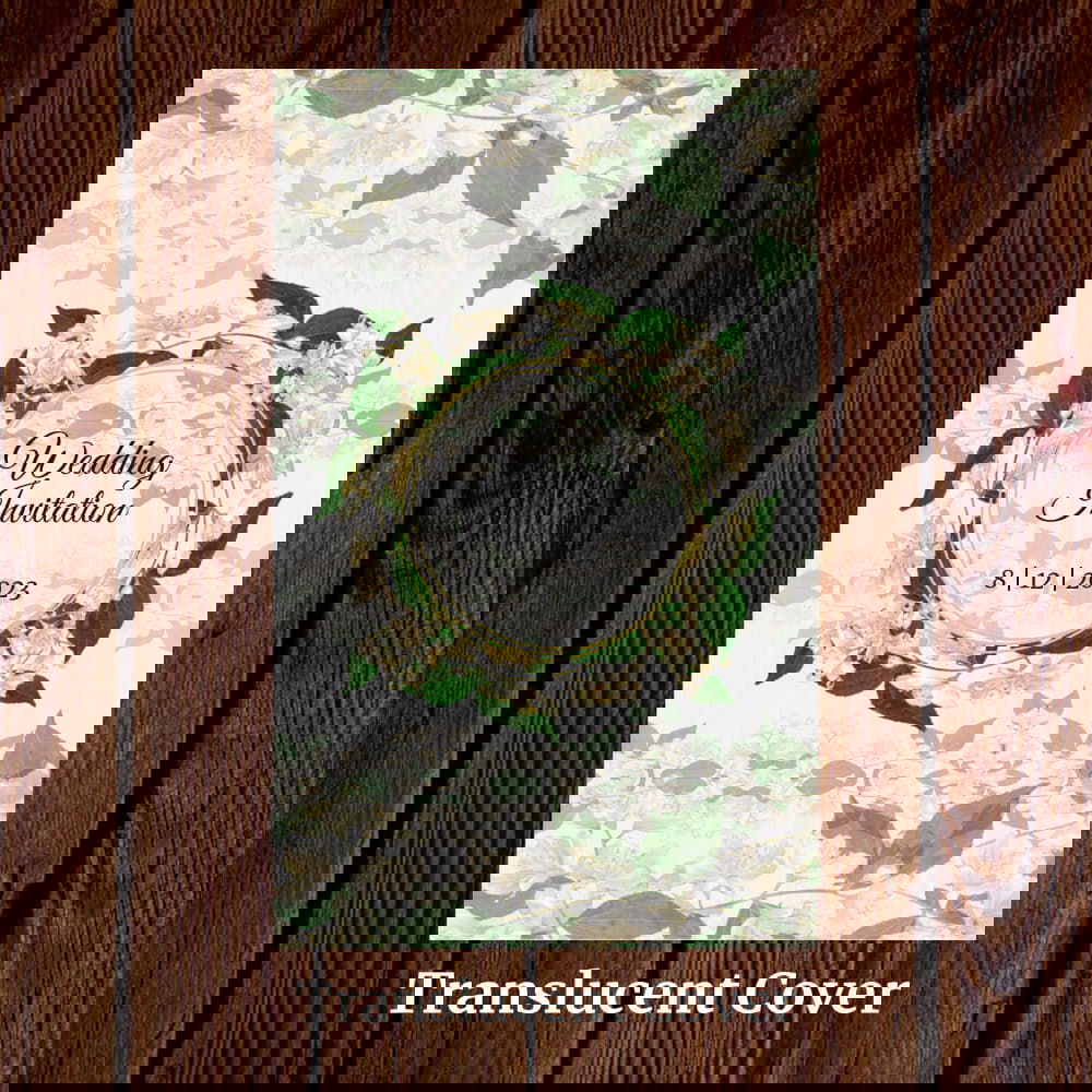 KL2129 Translucent Cover Luxury Wedding Card - Kalash Cards