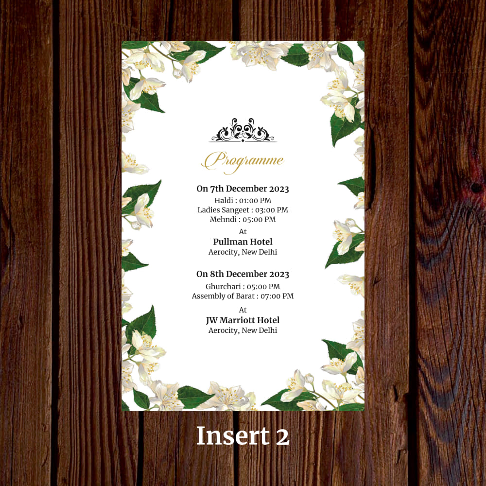 KL2129 Translucent Cover Luxury Wedding Card - Kalash Cards