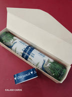 KL2146 Luxury Translucent Scroll Wedding Card with Matching Box Cover and Personalised Band-Kalash Cards