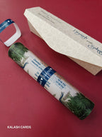 KL2146 Luxury Translucent Scroll Wedding Card with Matching Box Cover and Personalised Band-Kalash Cards