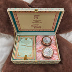 KL2206 Traditional Elephant Design MDF Wedding Gift Box with Customisable 2 Gold Foil Printed Cards (2 Jars) - Kalash Cards