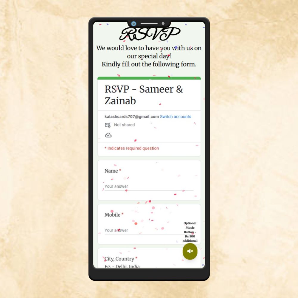 KL2 Muslim Wedding Website with Countdown, Couple Photo, Program Details, Venue Map & More-Kalash Cards