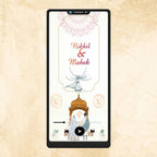 KL51 Vintage Theme Premium Sikh Video Wedding Invitation-Kalash Cards