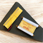 KL5 Satin Fabric Scroll Wedding Card with Box - Kalash Cards