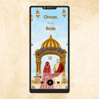 KL72 Traditional Theme Premium Punjabi Sikh Video Wedding Invitation-Kalash Cards