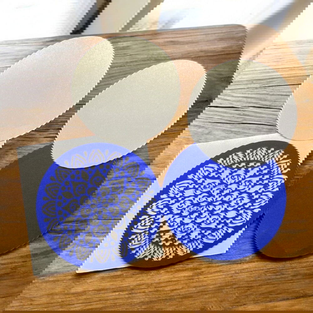 KL8006-2 Laser Cut Paper Wedding Card with 2 Card Inserts and 1 Envelope - Kalash Cards