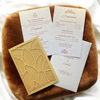 KL8007-3 Laser Cut Paper Wedding Card with 2 Card Inserts and 1 Envelope - Kalash Cards