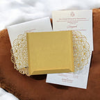 KL8009-3 Laser Cut Paper Wedding Card with 2 Card Inserts and 1 Envelope - Kalash Cards