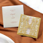 KL8015-3 Laser Cut Paper Wedding Card with 2 Card Inserts and 1 Envelope - Kalash Cards