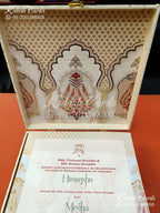 KL9003 Floral Design MDF Luxury Gift Box with 2 Printed Cards (4 Jars 200gm each approx)