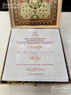 KL9008 Traditional Mandala Design MDF Luxury Gift Box with 2 Printed Cards (4 Jars 200gm each approx)