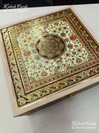 KL9008 Traditional Mandala Design MDF Luxury Gift Box with 2 Printed Cards (4 Jars 200gm each approx)