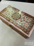 KL9010 Traditional Mandala Design MDF Luxury Gift Box with 2 Printed Cards (2 Jars 200gm each approx)