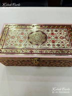 KL9010 Traditional Mandala Design MDF Luxury Gift Box with 2 Printed Cards (2 Jars 200gm each approx)